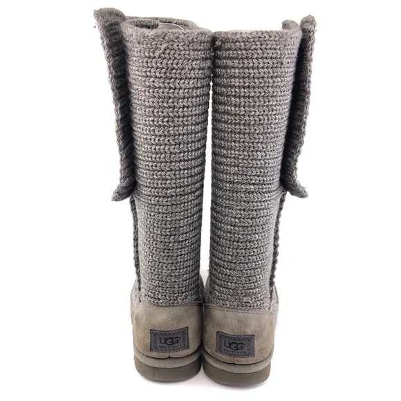 UGG Australia 'Classic Cardy' Tall Knit Winter Boots 7 - Picture 6 of 13